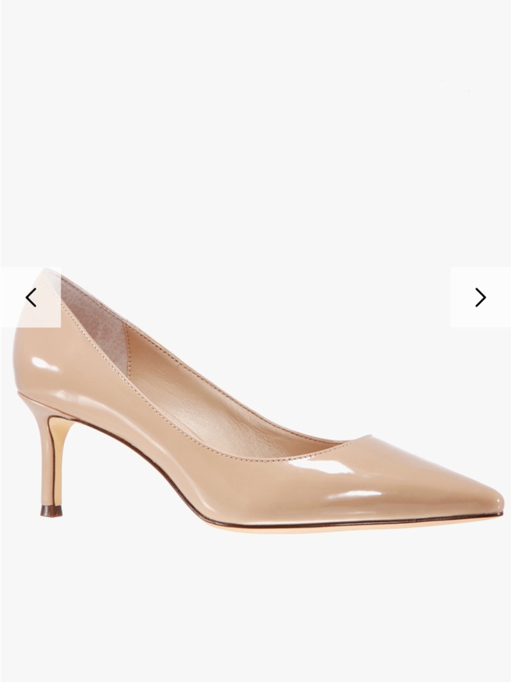 Nina Shoes NINA60 Patent Leather Pumps in Latte New In Box